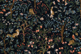 Japanese Fabric Corduroy Into the Woods - D navy blue - 50cm